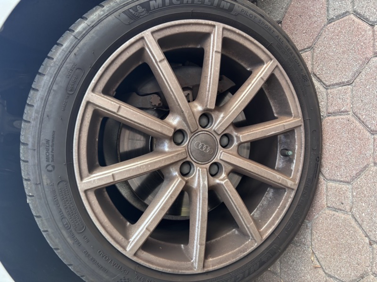 Audi wheel before detailing